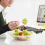 Eating Lunch at Desk Causes Blood Clot