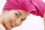 Deep Conditioning the Hair with Heat and Hot Towel