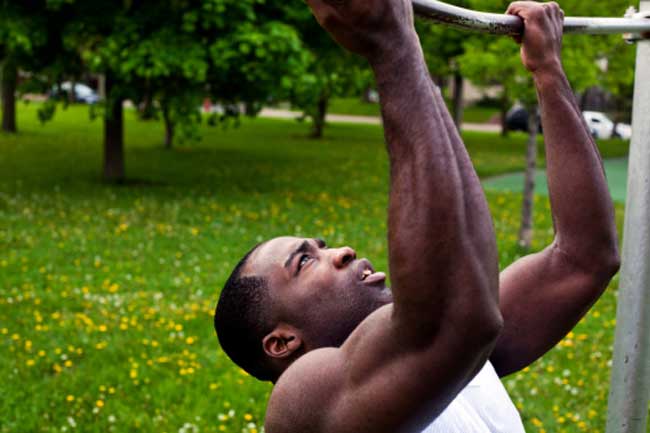 Perform pull ups