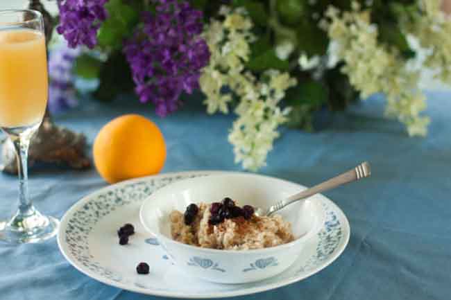 Oatmeal and orange