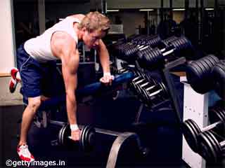 Back Toning exercises- Dumbbell Rowing