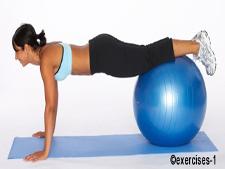 Push Up On Ball - Exercise
