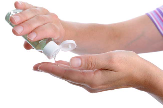 Step 9: Finally, use a hand sanitizer.