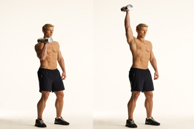 सिंगल आर्म ओवरहैड प्रेस (SINGLE-ARM OVERHEAD PRESS)