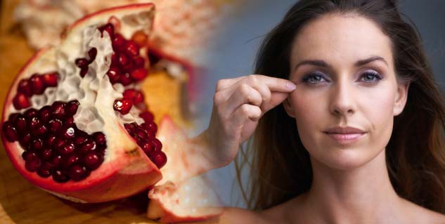 pomegranate peel for wrinkles in hindi 