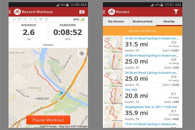 मैप माई राइड (Map My Ride)