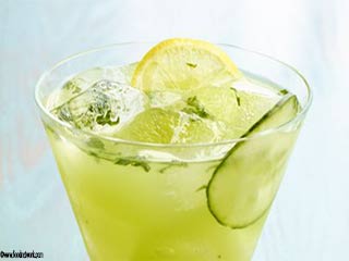 Yellow splash - interesting summer refreshment drink