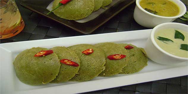 Spinach-idli पालक-इडली