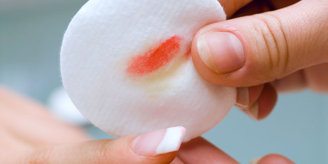 Wipe that nail paint off. Literally!