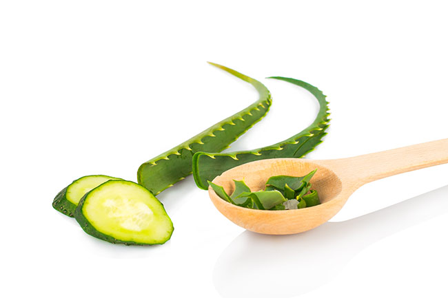 Aloe Vera and cucumber