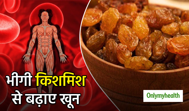 शरीर में तेजी से खून बढ़ाती है भीगी हुई किशमिश, जान लें कैसे करना है प्रयोग