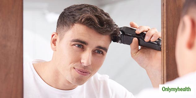 self cutting hair