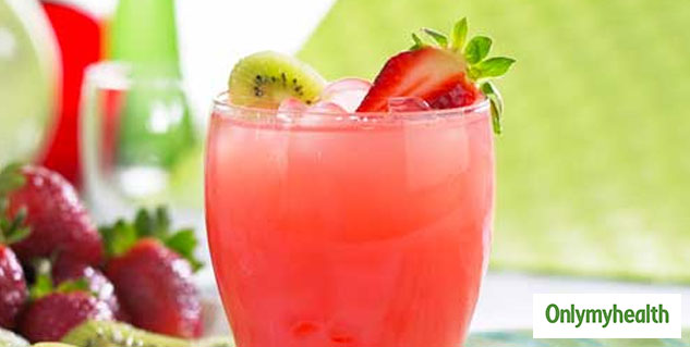 Kiwi and Strawberry Juice