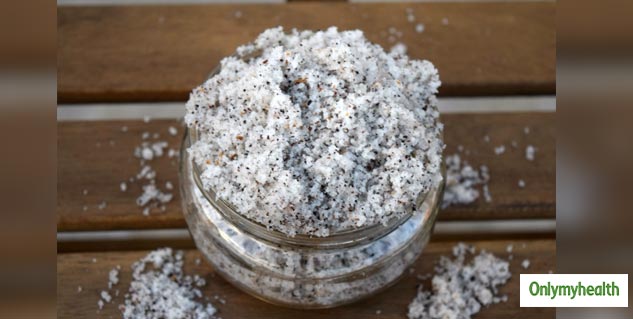 homemade sugar and black tea body scrub