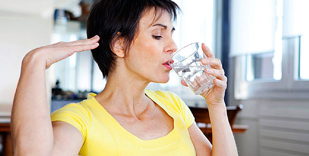 hot flashes water