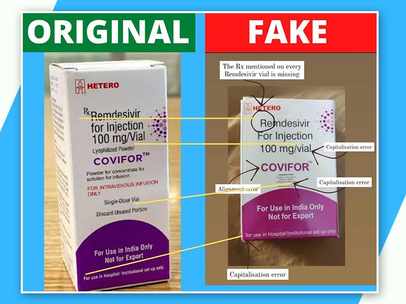 कैसे पहचानें असली और नकली रेमडेसिविर इंजेक्शन में अंतर? इन 9 प्वाइंट्स से होगी पहचान