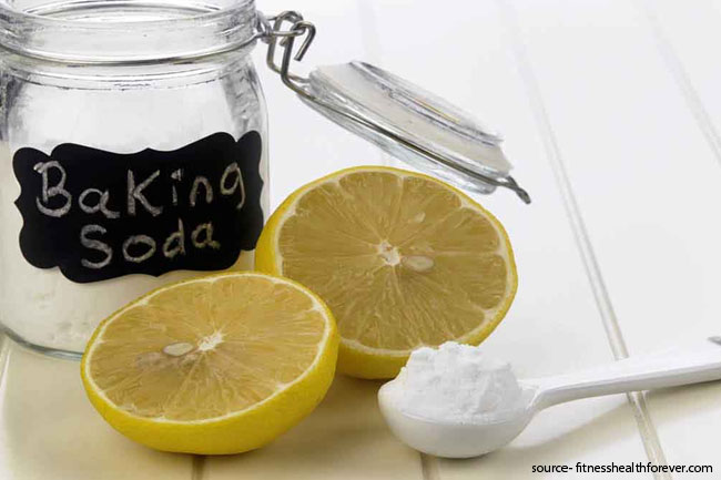 5. बेकिंग साेडा और नींबू (Baking Soda and Lemon)