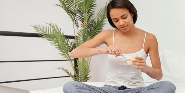 making wheat flour face pack