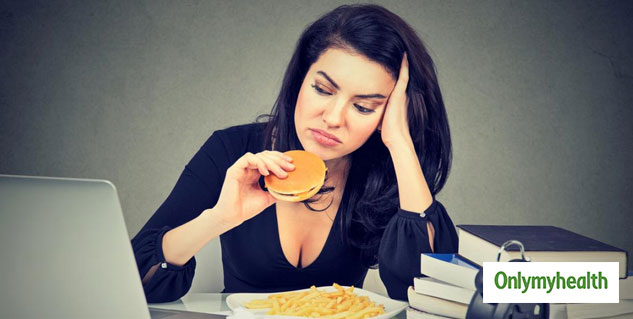 eating junk food women