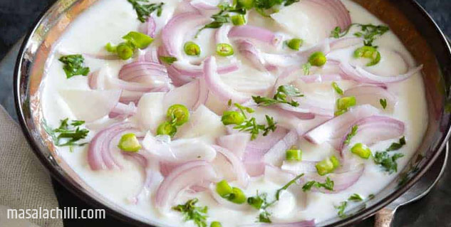 onion raita recipe