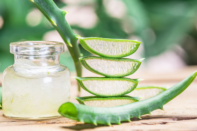 5.एलोवेरा से मिलेगी राहत (Aloe Vera Gel Cure Monsoon Pimples)