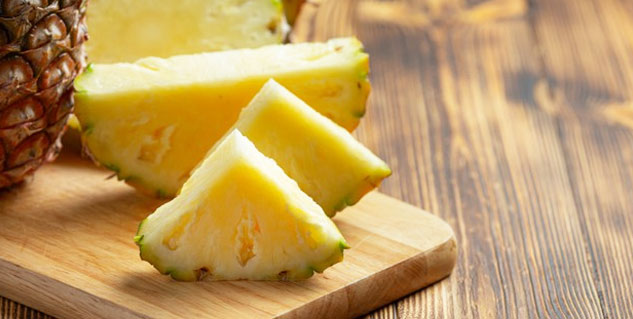 eat pinapple to cure bruises