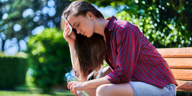 stress in summers due to dehydration