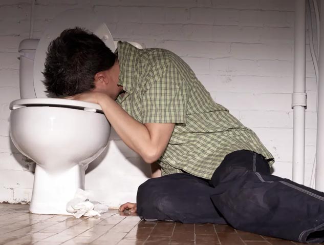 vomiting after drinking alcohol