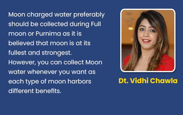 Right time to make Moon Charged Water