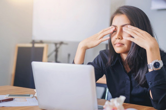 Improves eye strain