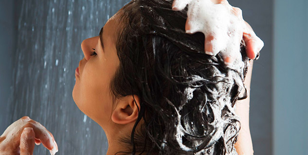 using shampoo