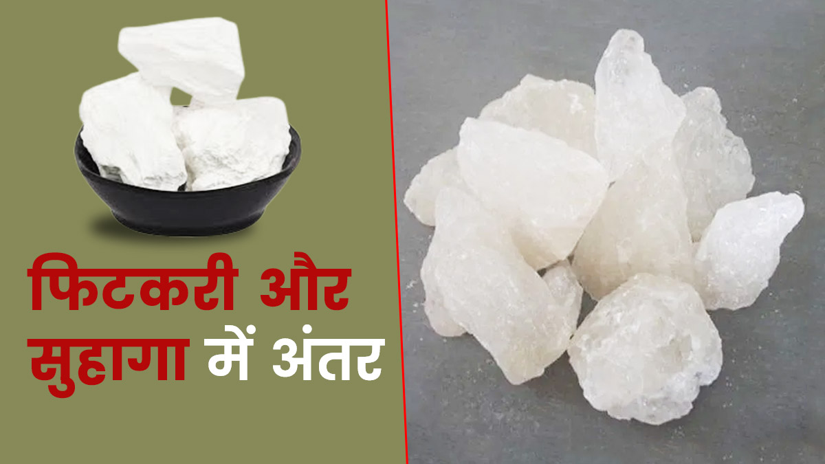 Fitkari and Suhaga: एक-दूसरे से अलग होते हैं फिटकरी और सुहागा, जानें अंतर