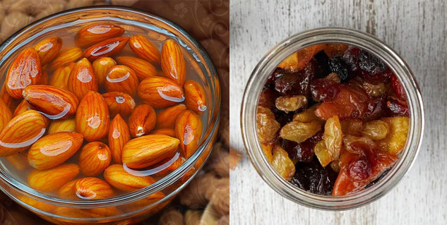 almond and raisins benefits in hindi