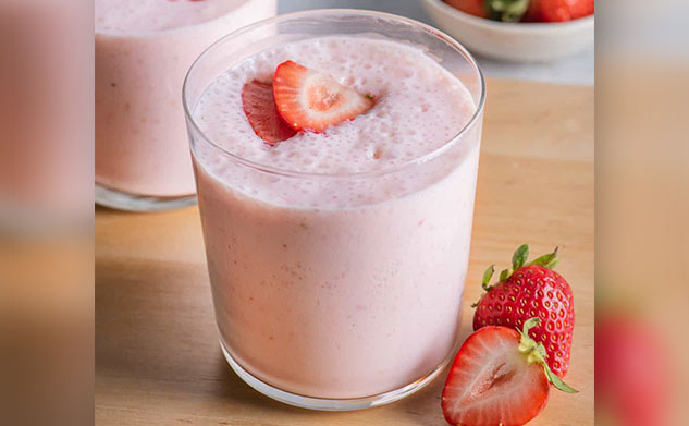 strwaberry protein shake