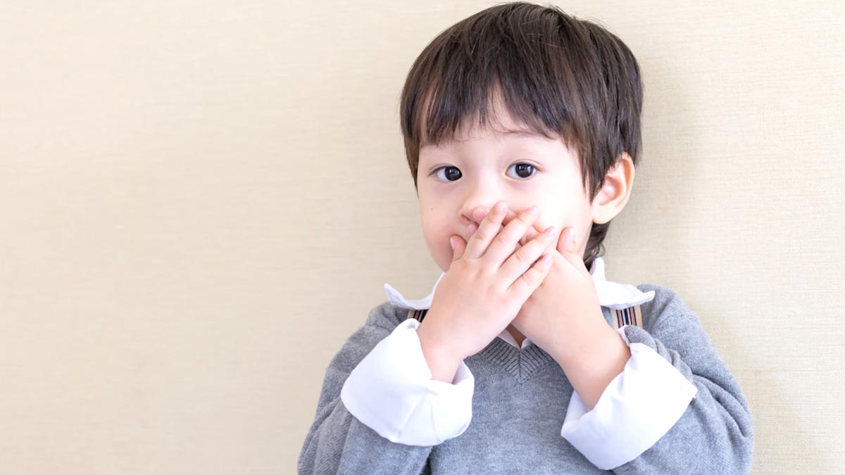 shy kid not speaking