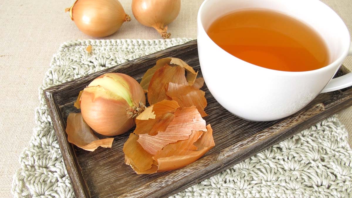 onion peel tea for health