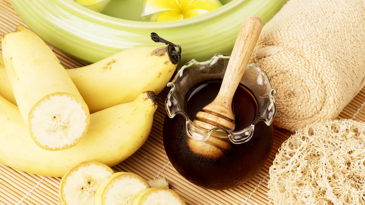 banana face pack for dry skin