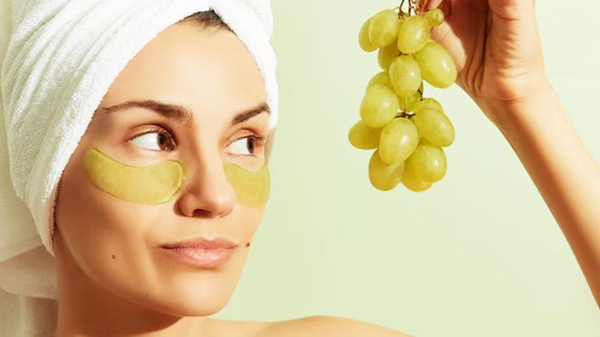 grapes face pack for glowing skin