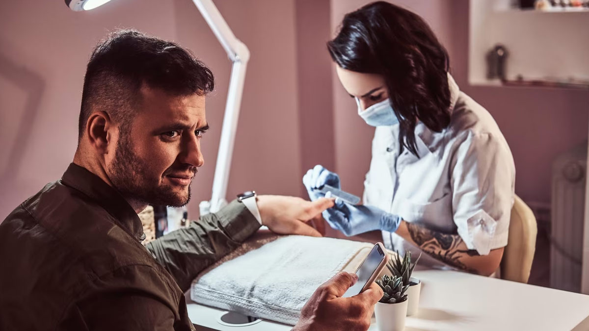 manicure for mens in hidni