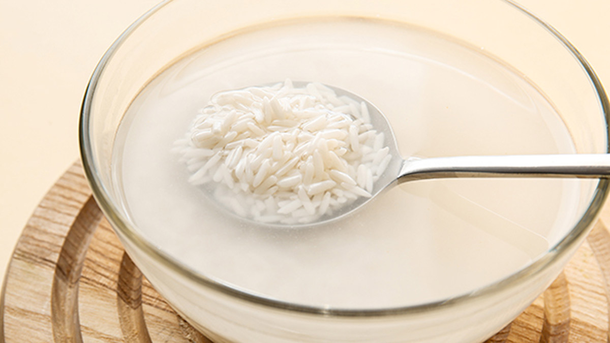rice water for dandruff