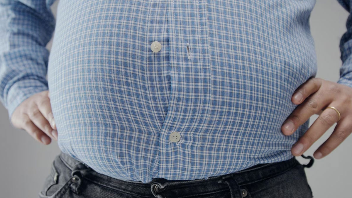 belly fat in men