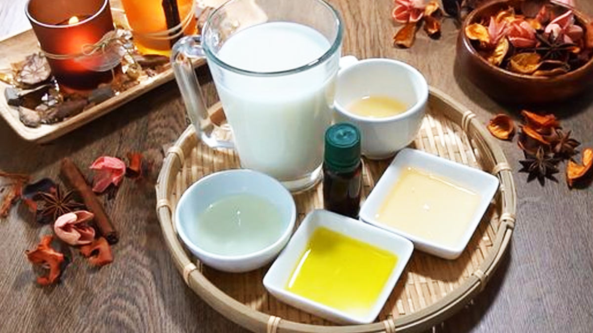 homemade milk shampoo for shiny hair