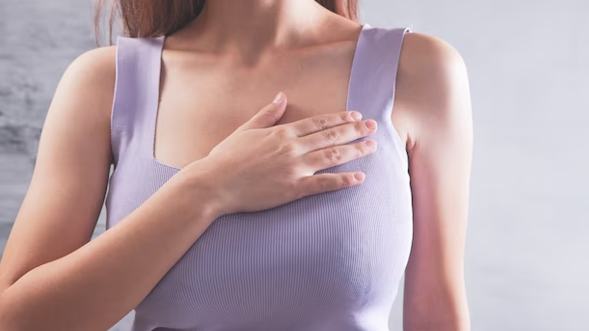 chest tightness in hindi