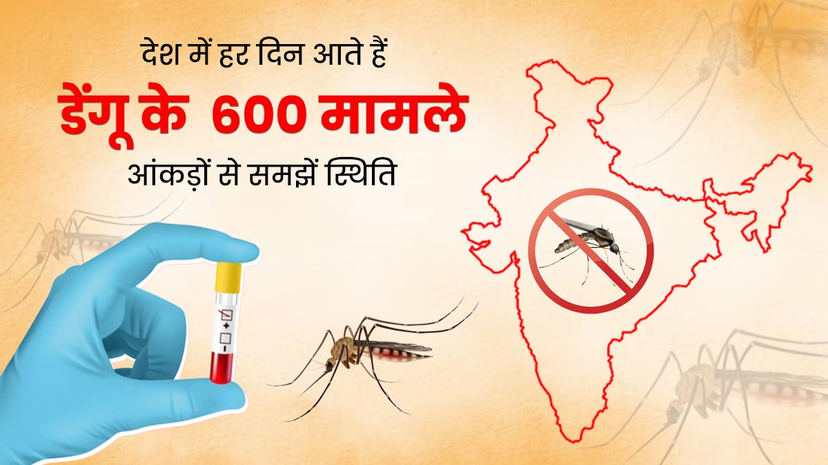 Data Story: देश में हर दिन डेंगू के लगभग 600 मामले आते हैं सामने, इस साल 36 लोगों की हो चुकी है मौत