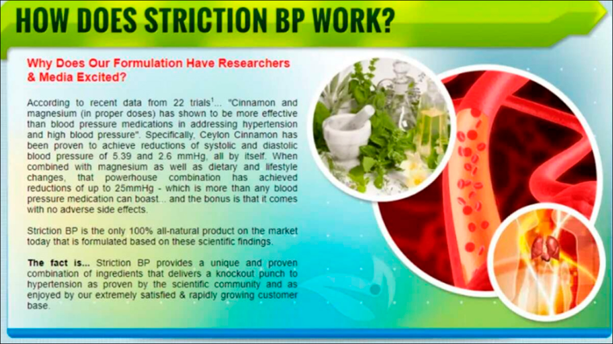 How does Striction BP function