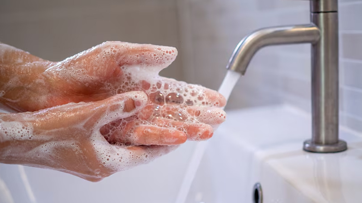 Washing hands
