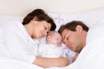 Sudden Infant Death risk high if Baby sleeps with Parents
