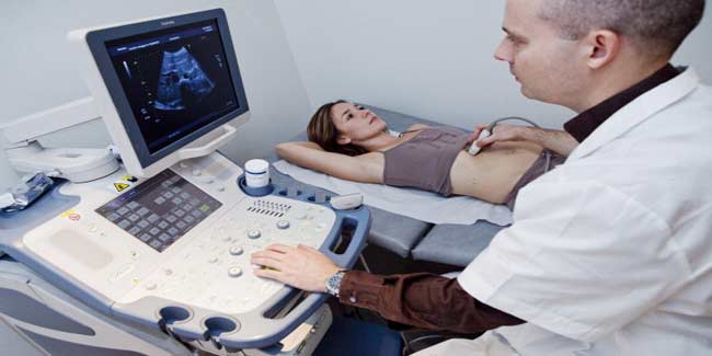 What happens during an abdominal ultrasound?