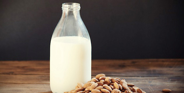 almond milk in hindi 