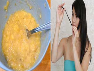केले से ऐसे दूर करें दोमुहें बालों की समस्‍या